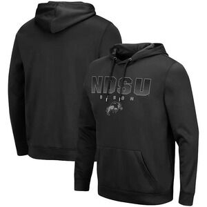 Colosseum Men's Black NDSU Bison Blackout 3.0 Pullover Hoodie - Size 3XL